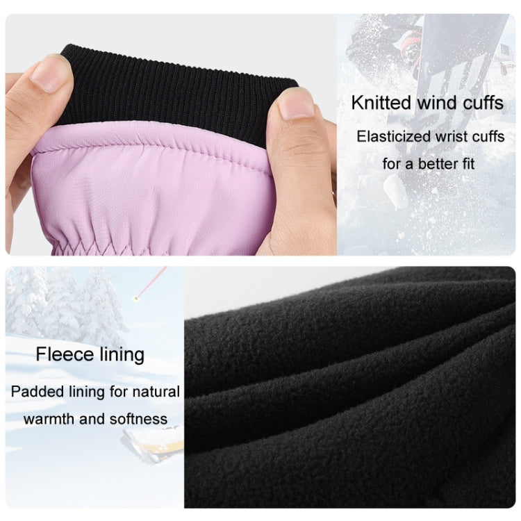Winter Padded Ski Gloves Outdoor Windproof Warm Sports Gloves, Size: XS(Black) - free shipping - PMC TechLife - Order now!