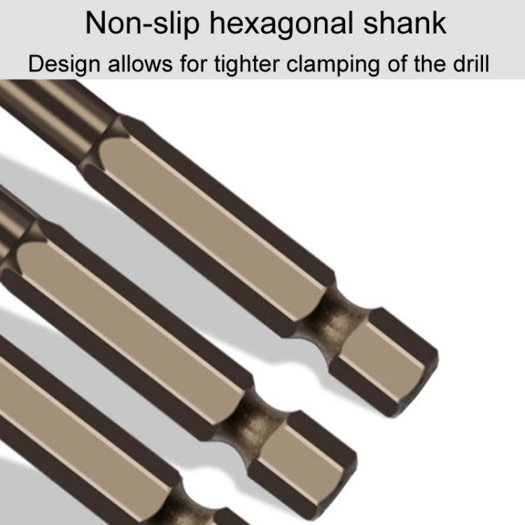 3mm Hexagonal Shank Spiral Flute Cross Alloy Drill Bits Glass Tile Four Edge Drivers - Drill & Drill Bits by PMC TechLife | Online Shopping South Africa | PMC TechLife | Buy Now Pay Later Mobicred