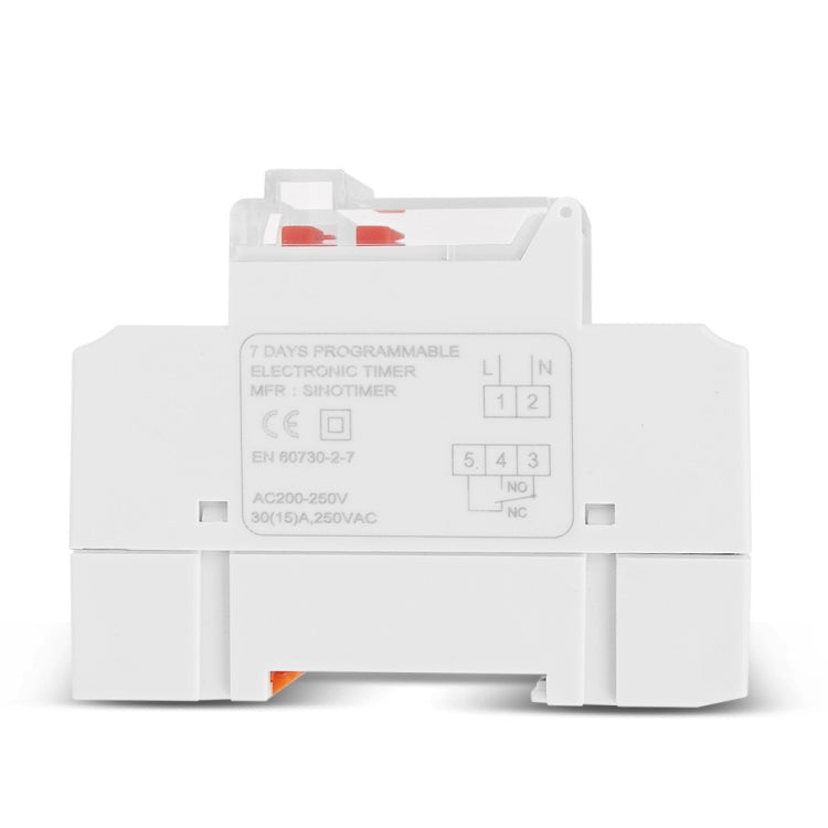 SINOTIMER TM919BK 85-265V AC 30A Programmable Digital Timer Switch Automatic Cycle Timing Controller - Switch by SINOTIMER | Online Shopping South Africa | PMC TechLife | Buy Now Pay Later Mobicred