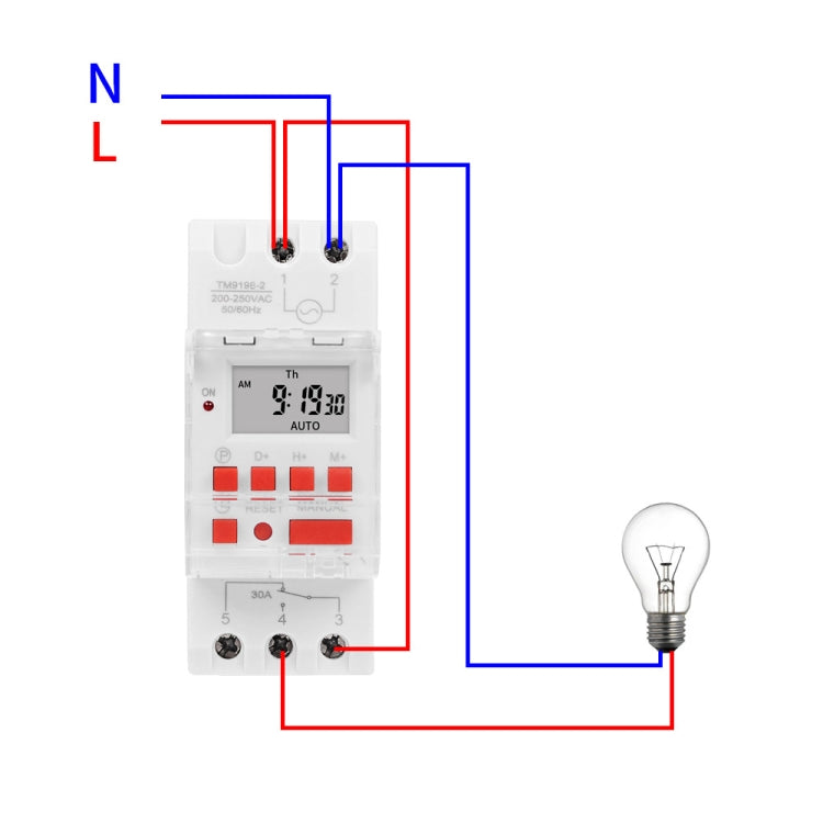 SINOTIMER TM919B-5V 30A Programmable Digital Timer Switch Automatic Cycle Timing Controller - Switch by SINOTIMER | Online Shopping South Africa | PMC Jewellery | Buy Now Pay Later Mobicred