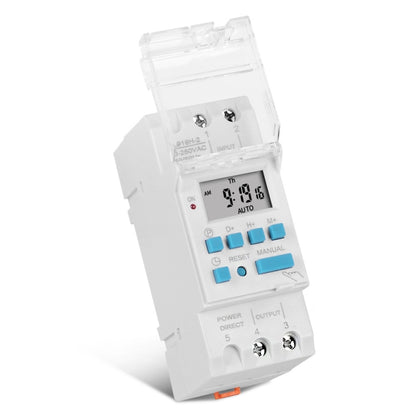 SINOTIMER TM919H-2 220V 16A DIN Rail 4 Pins Voltage Output Digital Switch Timer Automatic Cycle Timing Controller - Switch by SINOTIMER | Online Shopping South Africa | PMC Jewellery | Buy Now Pay Later Mobicred