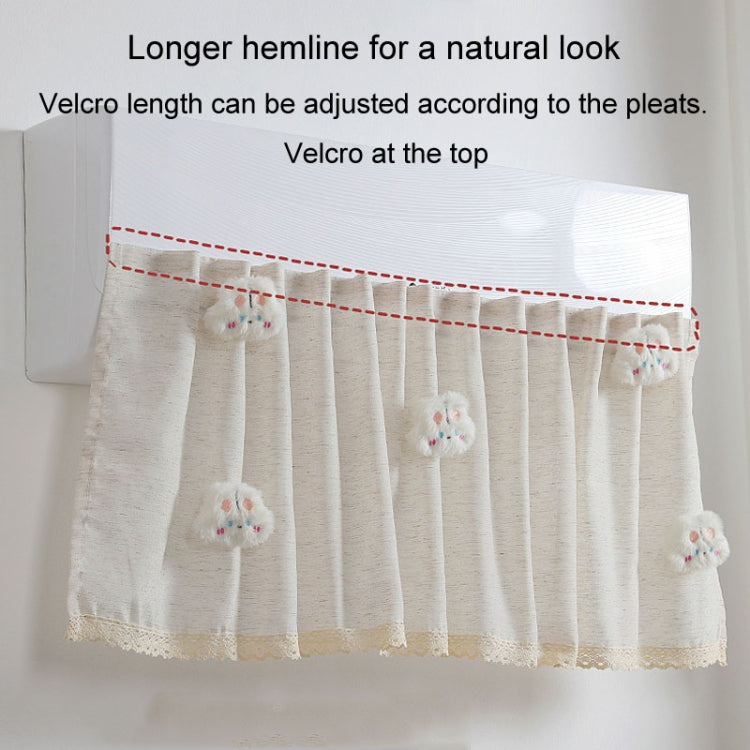 Air Conditioner Windshield Anti-Direct Blow Baby Windshield Curtain Dust Cover, Model: Gray Bear - free shipping - PMC TechLife - Order now!