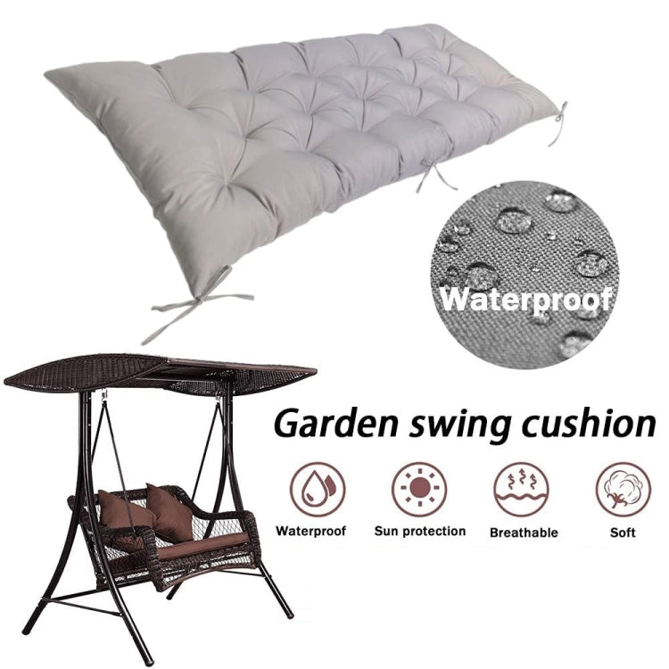 150x50x8cm Outdoor Bench Waterproof Sunscreen Thickened Soft Cushion(Dark Gray) - Cushions & Pillows by PMc TechLife | Online Shopping South Africa | PMc TechLife | Buy Now Pay Later Mobicred