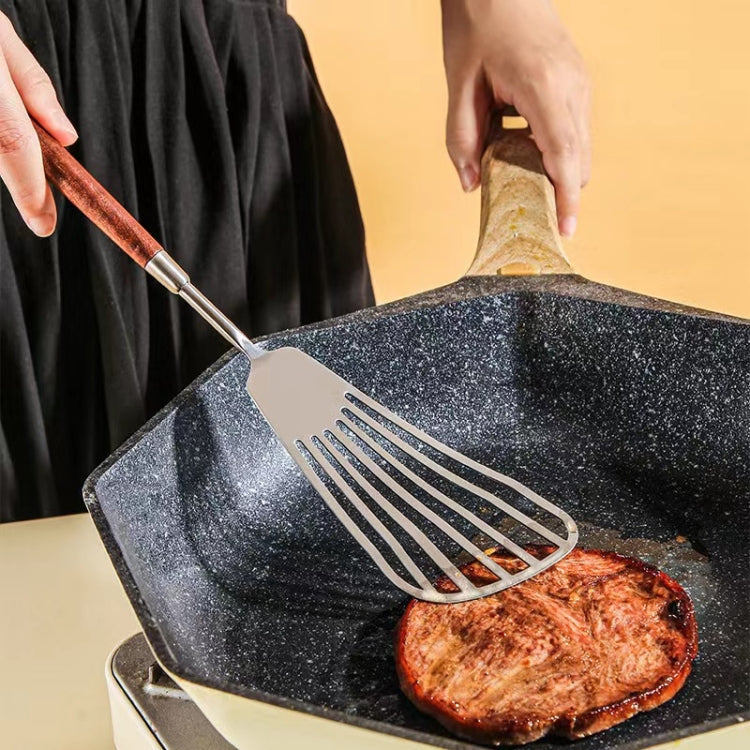 304 Stainless Steel Walnut Handle Cooking Tools Home Restaurant Kitchen Gadgets, Style: Soup Spoon - Cooking Tools by PMC TechLife | Online Shopping South Africa | PMC TechLife | Buy Now Pay Later Mobicred