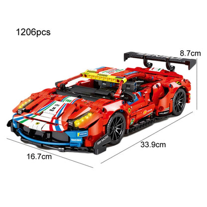 SEMBO 701950 1:14 Sports Racing Car Model Building Blocks Puzzle Assembly Children Toy - Building Blocks by SEMBO | Online Shopping South Africa | PMC Jewellery | Buy Now Pay Later Mobicred