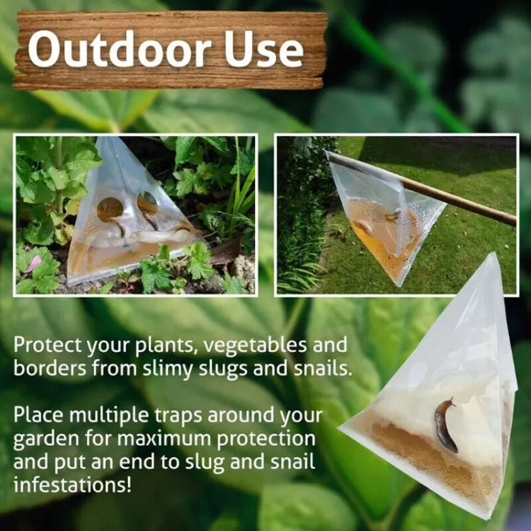 20pcs /Pack Snail Slug Trap Bag Garden Vegetable Plot Trap Transparent Plastic Bag - Traps by PMc TechLife | Online Shopping South Africa | PMc TechLife | Buy Now Pay Later Mobicred