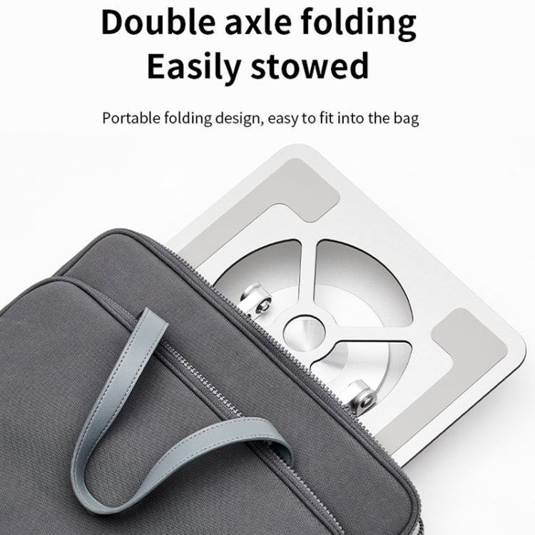 Aluminum Alloy Laptop Stand Notebook Riser with 360 Degree Rotating Base,(Silver) - Laptop Stand by PMC Jewellery | Online Shopping South Africa | PMC Jewellery | Buy Now Pay Later Mobicred