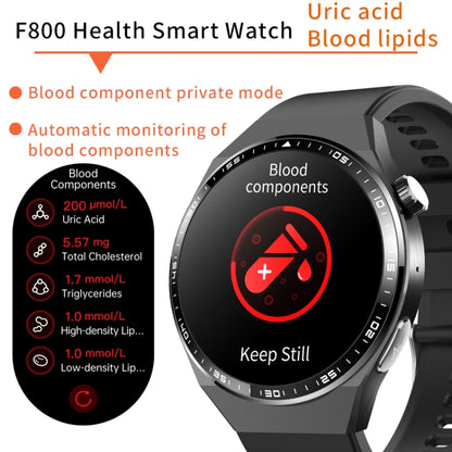 F800 Wellness Smart Watch Blood Pressure ECG Electrocardiogram SOS Alarm Pedometer Sports Watch, Color: Black Brown Leather - Sport Watches by PMC Jewellery | Online Shopping South Africa | PMC Jewellery | Buy Now Pay Later Mobicred