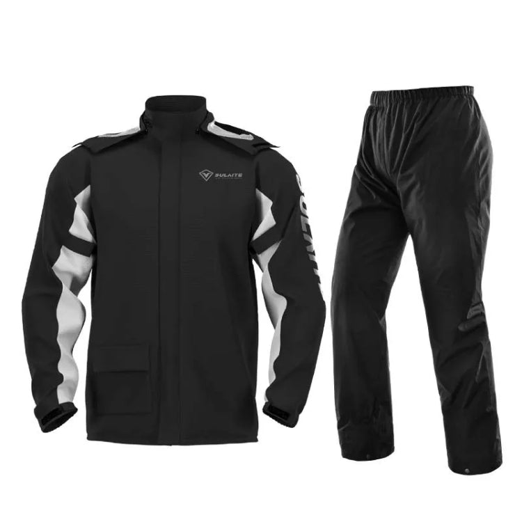 SULAITE Outdoor Motorcycle Riding Full Body Split Raincoat Suit, Size: XL(Black) - free shipping - PMC TechLife - Order now!