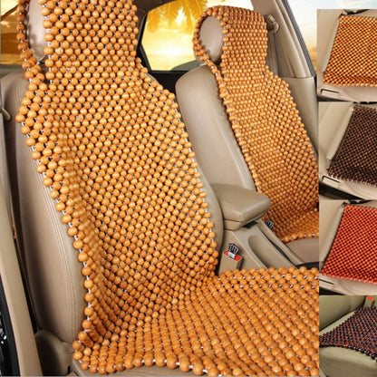 Car Wood Beaded Cushion Universal Car Seat Cover Summer Interior Supply(Red) - Seat Accessories by PMC Jewellery | Online Shopping South Africa | PMC Jewellery | Buy Now Pay Later Mobicred