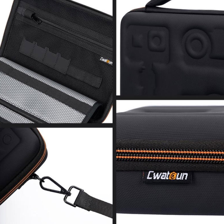 Cwatcun H91 Medium Sports Camera Case Portable Waterproof EVA Digital Camera Storage Bag(Black) - free shipping - PMC TechLife - Order now!