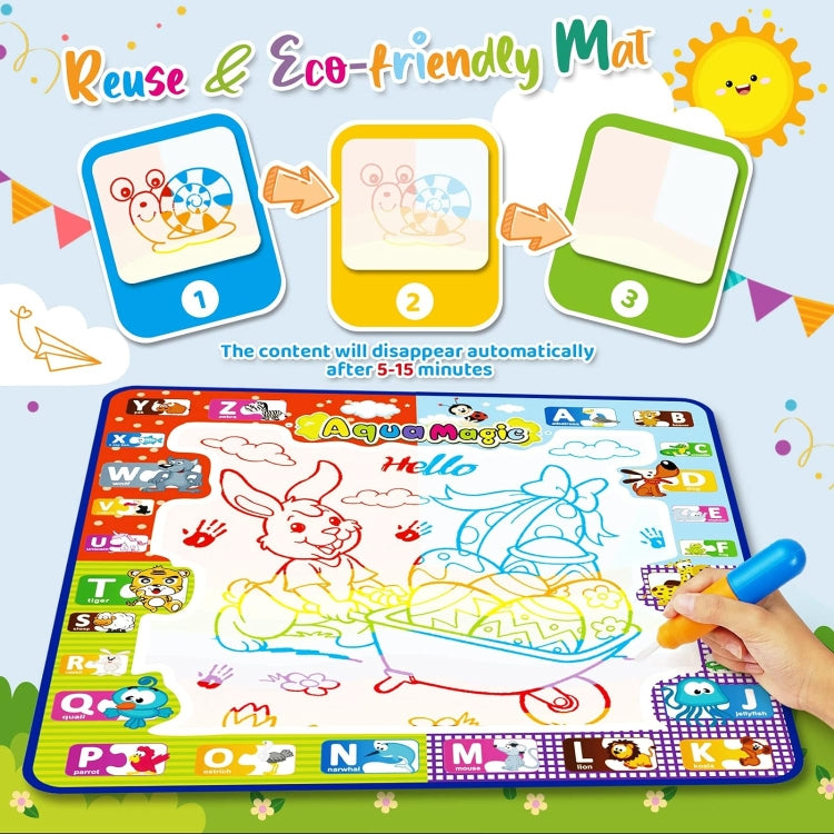 78x78cm Water Doodle Mat Writing Board Mat Magic Pen For Kids, Spec: Set 4 - Drawing Toys by PMC Jewellery | Online Shopping South Africa | PMC Jewellery | Buy Now Pay Later Mobicred