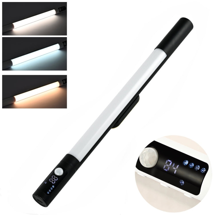 Rechargeable Under Cabinet LED Motion Sensor Night Light with Digital Display 2000mAH(Black) - Sensor LED Lights by PMC TechLife | Online Shopping South Africa | PMC TechLife | Buy Now Pay Later Mobicred