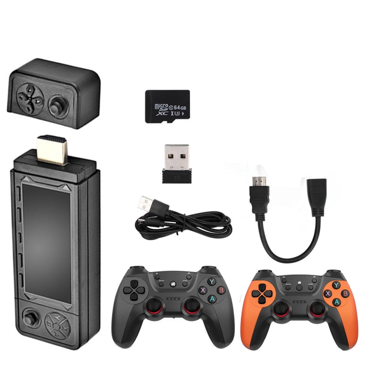 X9 Ultra Video Game Stick Console With 2.4G Double Wireless Controller 128GB 42000+ Games - Pocket Console by PMC Jewellery | Online Shopping South Africa | PMC Jewellery | Buy Now Pay Later Mobicred