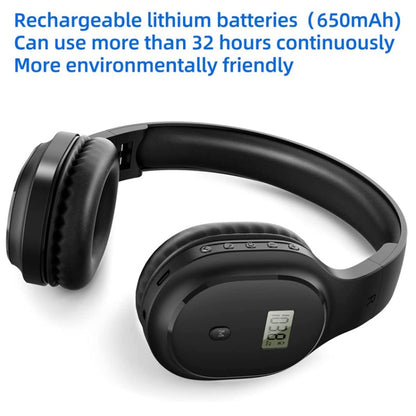 A8 Charging Version Portable Digital Display FM Headphone(Black) - Radio Player by PMC Jewellery | Online Shopping South Africa | PMC Jewellery | Buy Now Pay Later Mobicred