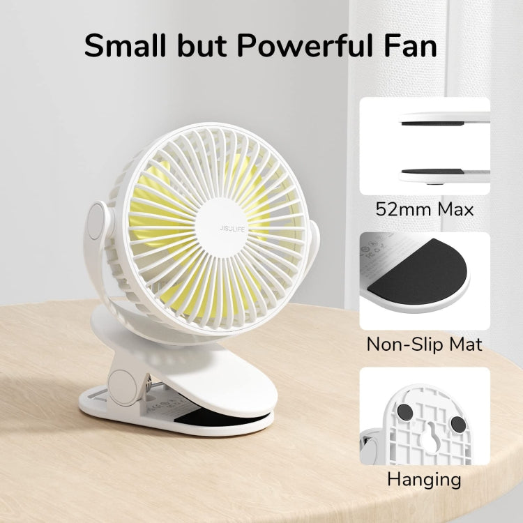 JisuLife FA29A Clip Desktop Mini Fan Portable USB Rechargeable Fan(Dark Green) - Electric Fans by JisuLife | Online Shopping South Africa | PMC Jewellery | Buy Now Pay Later Mobicred