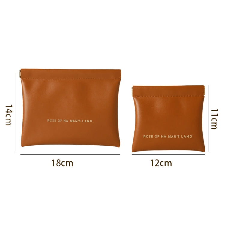 2pcs /Set PU Data Cable Earphone Storage Bag Mini Portable Lipstick Pouch Coin Purse, Size: Large+Small(Black) - Other Case by PMC Jewellery | Online Shopping South Africa | PMC Jewellery | Buy Now Pay Later Mobicred