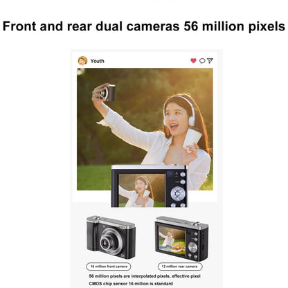 DC305X 5K/30FPS 2.8-Inch HD Shooting 5X Optical Zoom Anti-Shake Digital Camera, Color: Black US Plug - Children Cameras by PMC Jewellery | Online Shopping South Africa | PMC Jewellery | Buy Now Pay Later Mobicred