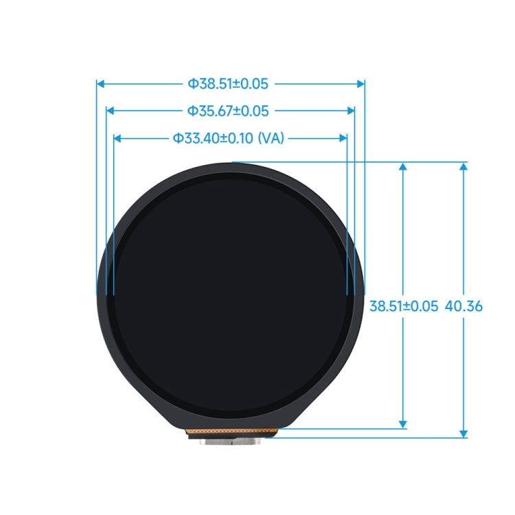 Waveshare 25098 ESP32-S3 1.28-Inch Round Touch LCD Development Board - free shipping - PMC Jewellery - Order now!