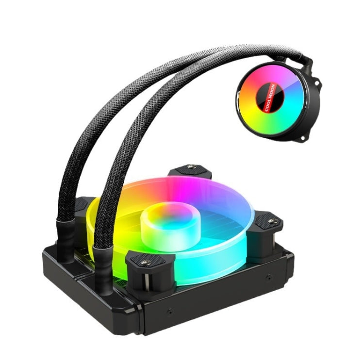 COOLMOON RGB120 5V ARGB Integrated Single Row Multi-Platform CPU Cooler(Black) - Fan Cooling by COOLMOON | Online Shopping South Africa | PMC Jewellery | Buy Now Pay Later Mobicred