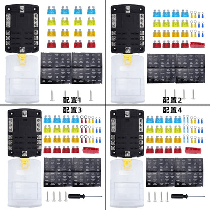 6-Way LED Indicator Fuse Box Socket For RV And Yacht, Set: Configuration 4 - Fuse by PMC Jewellery | Online Shopping South Africa | PMC Jewellery | Buy Now Pay Later Mobicred