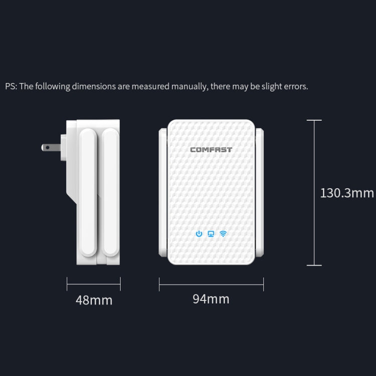 COMFAST CF-XR185 3000Mbps WiFi6 Dual Band Signal Amplifier Gigabit WAN/LAN Port AU Plug - Broadband Amplifiers by COMFAST | Online Shopping South Africa | PMC Jewellery | Buy Now Pay Later Mobicred