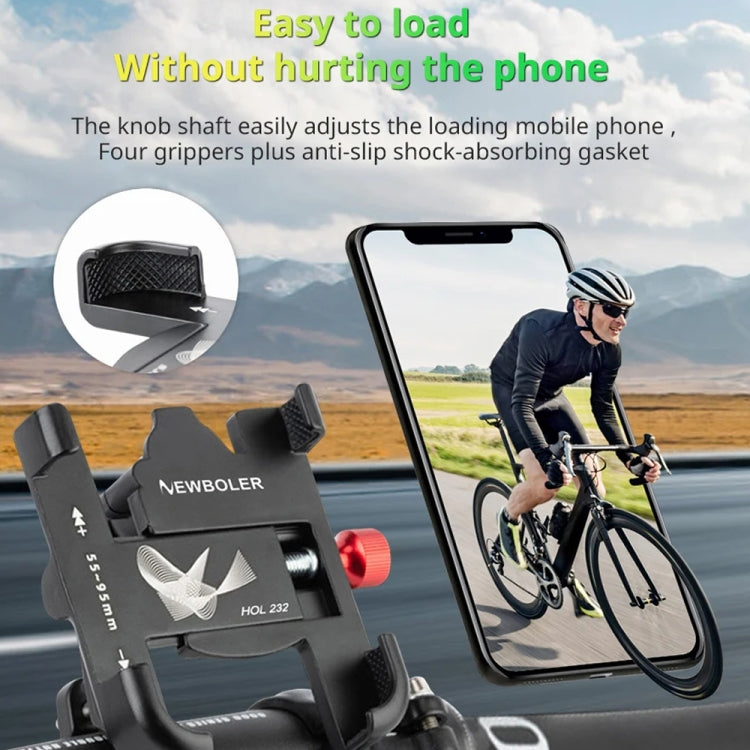 PROMEND SJJ-297E Rearview Mirror Model Phone Holder Universal Aluminum Alloy Electric Bike Mount - Holder by PROMEND | Online Shopping South Africa | PMC Jewellery | Buy Now Pay Later Mobicred