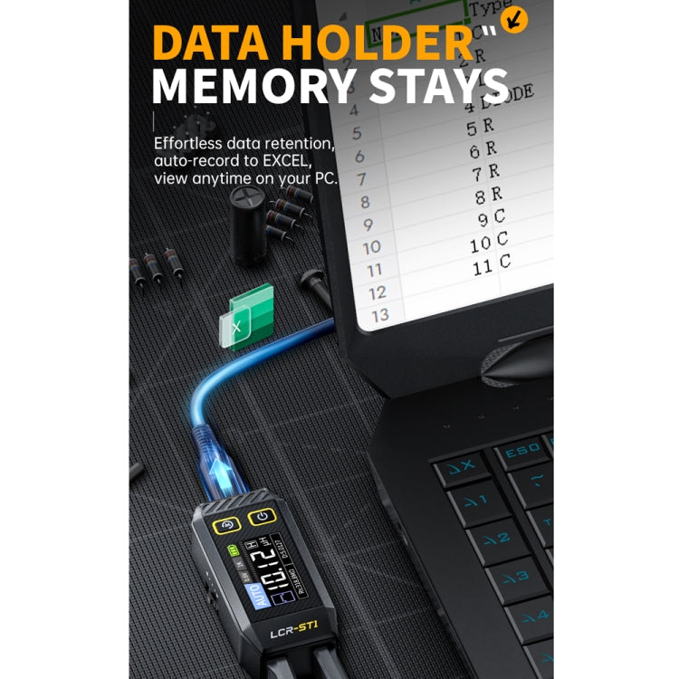 FNIRSI Digital Tweezers Resistor Capacitor Component Test Multimeter(LCR-ST1) - free shipping - PMC Jewellery - Order now!