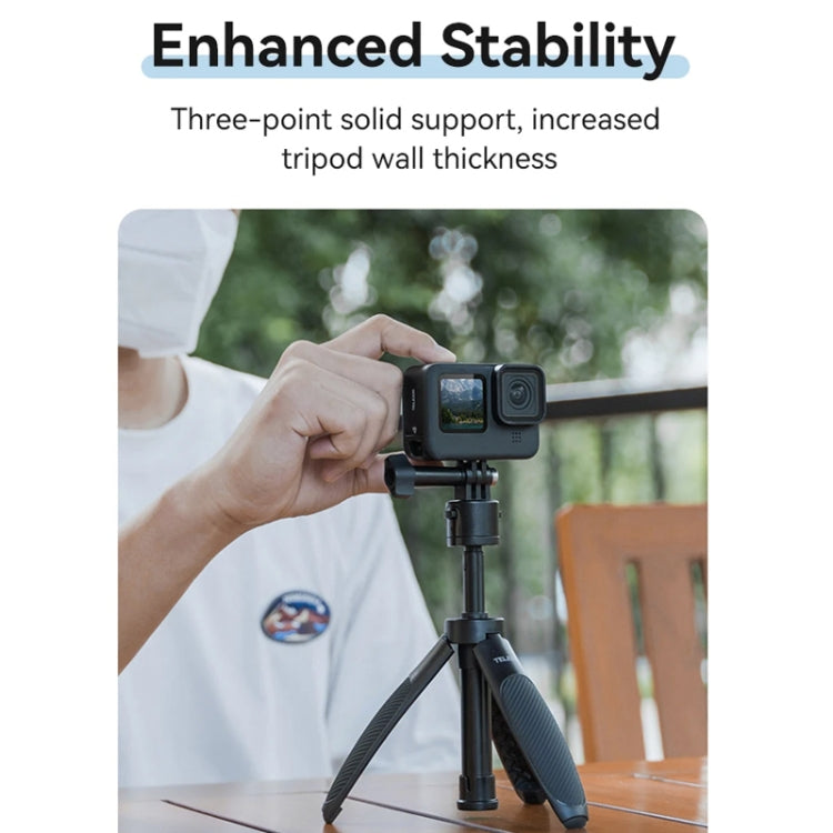 TELESIN Mini Selfie Stick Quick Release Tripod 15-40cm Adjustable Bracket For Sports Camera - free shipping - PMC TechLife - Order now!