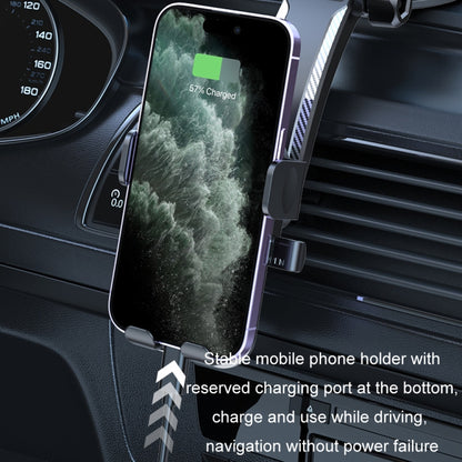 Car Suction Cup Dashboard Automatic Lock Mobile Phone Holder, Style: Orange Air Outlet - Car Holders by PMC Jewellery | Online Shopping South Africa | PMC Jewellery | Buy Now Pay Later Mobicred