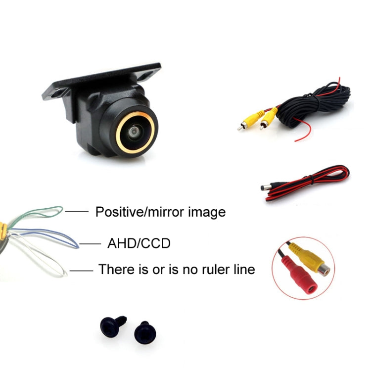 Car Universal HD Night Vision Rear View Reversing Three-Control Fisheye Camera, Style: AHD720P Panoramic - Rear View Cameras by PMC Jewellery | Online Shopping South Africa | PMC Jewellery | Buy Now Pay Later Mobicred