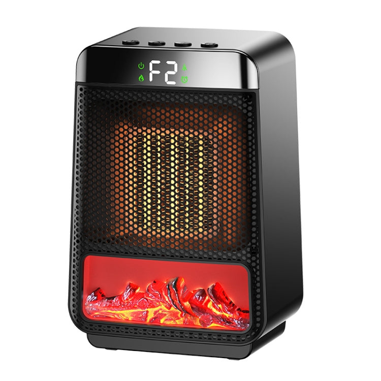 E03 Desktop PTC Heater Dynamic Flame Light Warmer UK Plug - Electric Heaters by PMC Jewellery | Online Shopping South Africa | PMC Jewellery | Buy Now Pay Later Mobicred