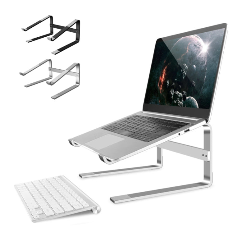 Desktop Aluminum Alloy Heightened Heat Dissipation Laptops Stand(Black) - Laptop Stand by PMC Jewellery | Online Shopping South Africa | PMC Jewellery | Buy Now Pay Later Mobicred