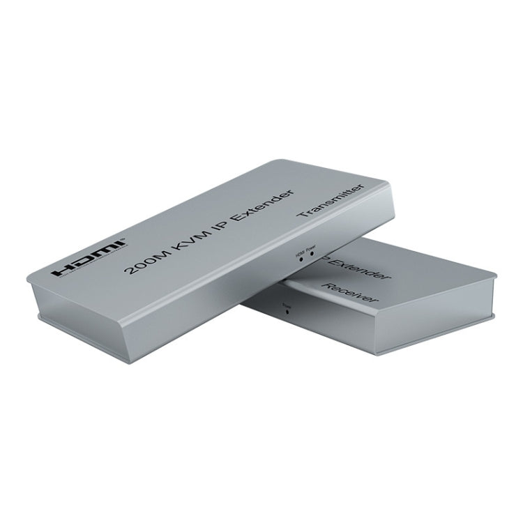 KVM 200m HDMI IP Extender RJ45 Network Cable Video Extender, Transmitter+Receiver, US Plug - Amplifier by PMC Jewellery | Online Shopping South Africa | PMC Jewellery | Buy Now Pay Later Mobicred
