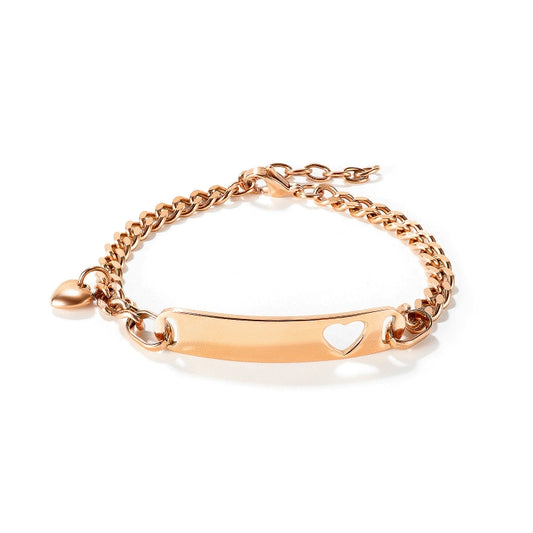 OPK 1151 Stainless Steel Smooth Skeleton Heart Bracelet, Color: Rose Gold - Bracelets by OPK | Online Shopping South Africa | PMC Jewellery | Buy Now Pay Later Mobicred