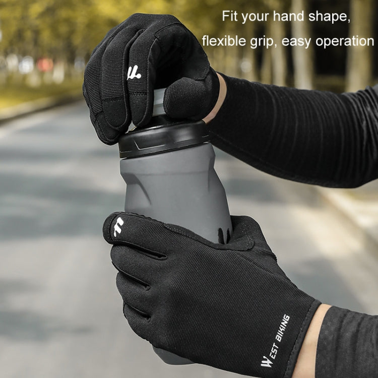 WEST BIKING Cycling Anti-slip Breathable Touch Screen Gloves, Size: XXL(Black) - free shipping - PMC TechLife - Order now!