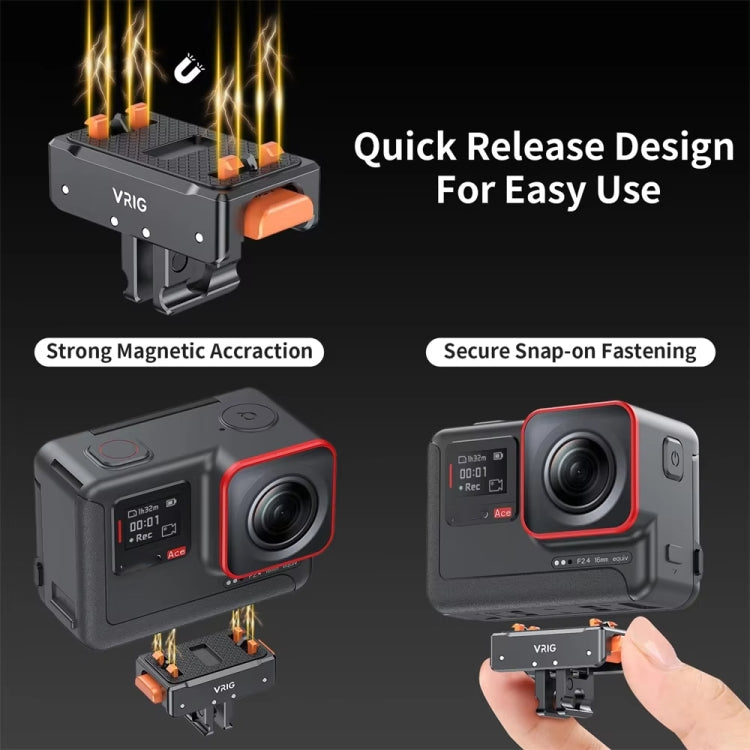 VRIG Magnetic Quick Release Adapter for Insta360 Ace / Ace Pro, Spec: Base - free shipping - PMC TechLife - Order now!