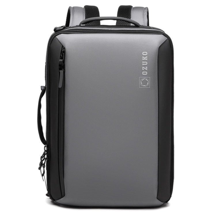 Ozuko Business Laptop USB Backpack Men Schoolbag(Dark Gray) - free shipping - PMC Jewellery - Order now!