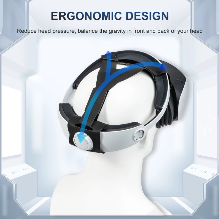 DEVASO For PlayStation VR 2 Double-sided PU Decompression Weight Reduction Headband(Quick Release) - VR Accessories by DEVASO | Online Shopping South Africa | PMC Jewellery | Buy Now Pay Later Mobicred