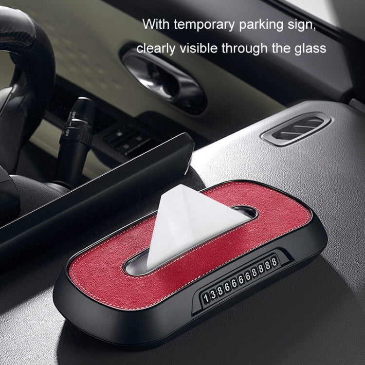 Car Sun Visor Hanging Sunroof Seat Back Tissue Box, Color: Suede Dark Gray - free shipping - PMC Jewellery - Order now!