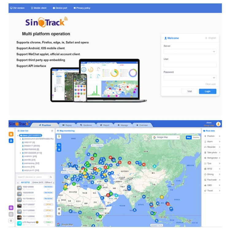 SinoTrack GPS Vehicle-Mounted Motorcycle Car Positioning Tracker, Model: 2G-ST-901M - GPS Accessories by SinoTrack | Online Shopping South Africa | PMC Jewellery | Buy Now Pay Later Mobicred