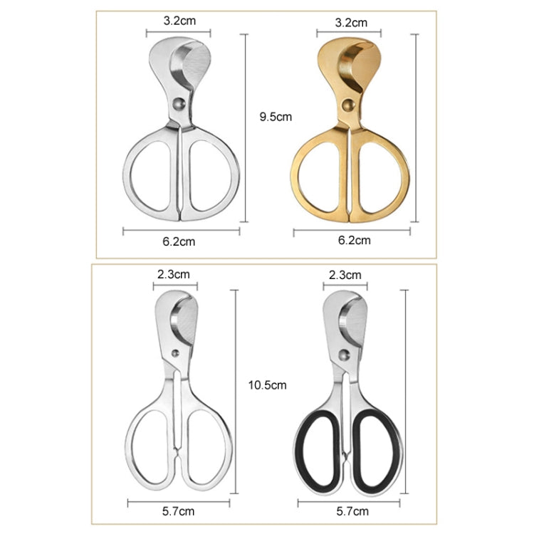 Portable Pill Cutter Stainless Steel Cigar Dispensing Scissors, Style: Round Hanlde Gold - free shipping - PMC TechLife - Order now!