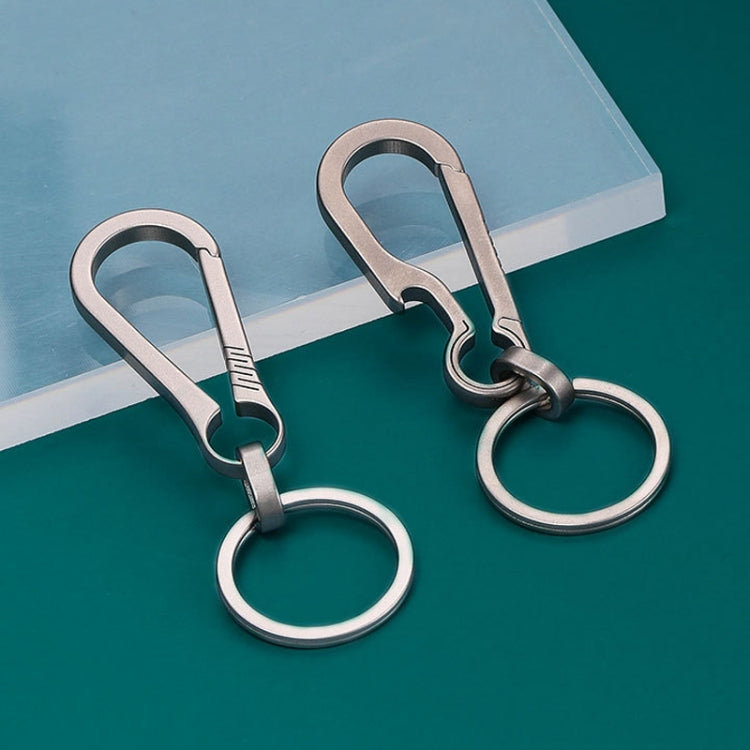 Titanium Alloy Car Keychain Multifunctional Simple Loss Prevention Belt Charm Ring, Style: Classic Model - Key Rings by PMC TechLife | Online Shopping South Africa | PMC TechLife | Buy Now Pay Later Mobicred