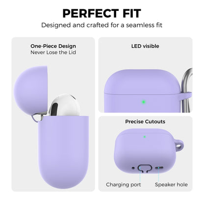 For Airpods 4 AhaStyle WG163 Earphone Drop-Proof Dust-Proof Silicone Protective Case With Cleanning Pen(White) - For AirPods 4 by AhaStyle | Online Shopping South Africa | PMC Jewellery | Buy Now Pay Later Mobicred