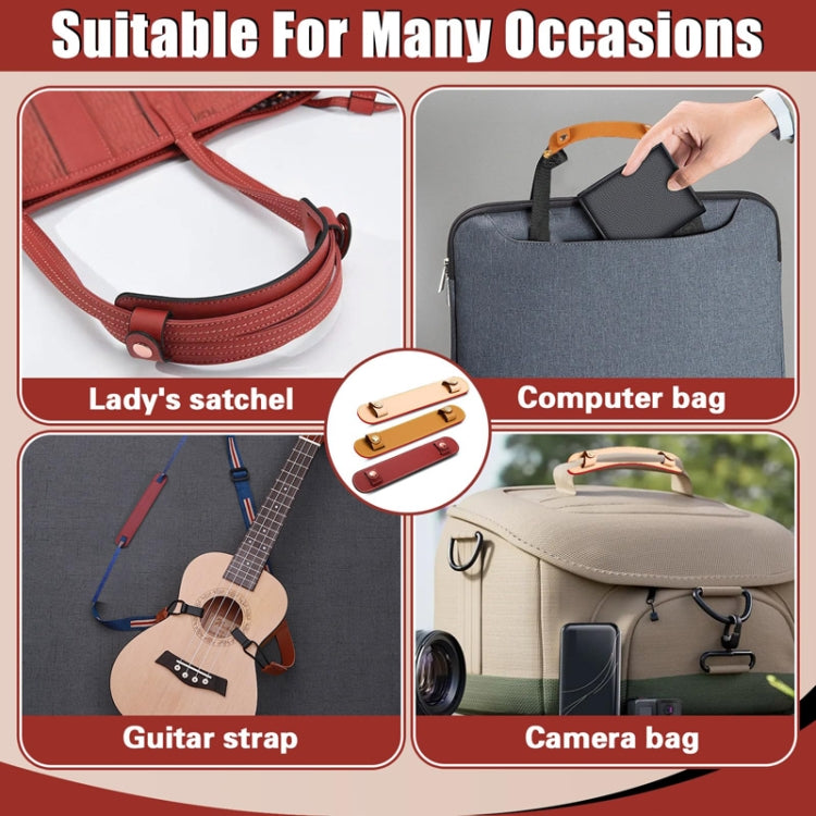 Simple Detachable Bag Anti Strangulation Leather Handle Accessory(Red) - Accessories by PMc TechLife | Online Shopping South Africa | PMc TechLife | Buy Now Pay Later Mobicred