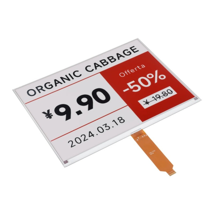 Waveshare 13.3inch 960��680 Pixels SPI Communication E-Ink Display, Spec: Nude Screen Version - free shipping - PMc TechLife - Order now!