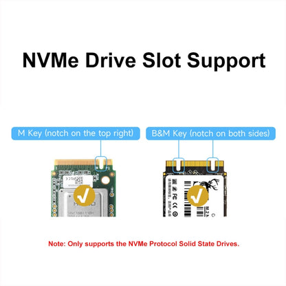 Waveshare For Raspberry Pi 5 PCIe To M.2 Adapter Board Support NVMe Protocol(27709) - Raspberry Pi Accessories by Waveshare | Online Shopping South Africa | PMC Jewellery | Buy Now Pay Later Mobicred