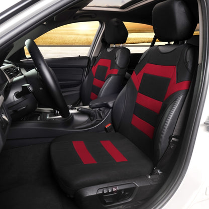 Car Vest Style Double Front Seat Interior Seat Cover(Red) - Seat Accessories by PMC Jewellery | Online Shopping South Africa | PMC Jewellery | Buy Now Pay Later Mobicred