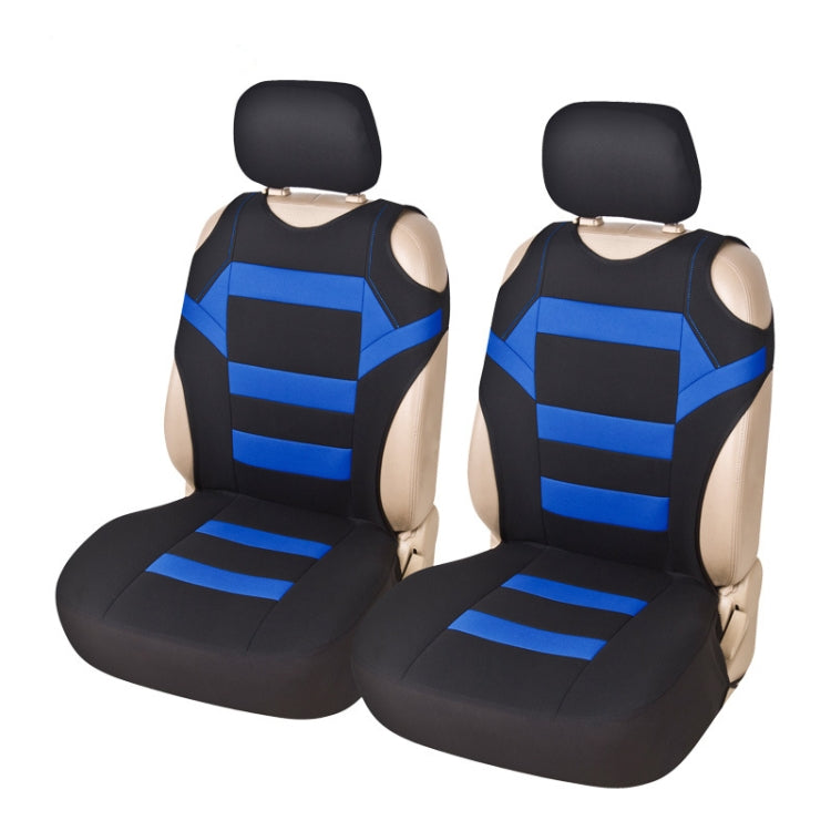 Car Vest Style Double Front Seat Interior Seat Cover(Blue) - Seat Accessories by PMC Jewellery | Online Shopping South Africa | PMC Jewellery | Buy Now Pay Later Mobicred