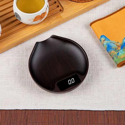 100g/0.1g Wood Electronic Tea Coffee Scale Kitchen Bar Scale(Ebony) - Kitchen Scales by PMC Jewellery | Online Shopping South Africa | PMC Jewellery | Buy Now Pay Later Mobicred